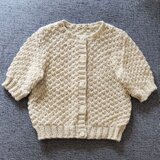 鹿の子模様のカーディガン