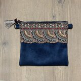 インド刺繍　スカラップブレード　ポーチ