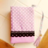 ブックカバー◎文庫本サイズ《紫花》