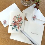 百合のグリーティングカード2枚セット｜結婚祝い・お祝い・季節のお便り｜上質紙・ブランク選択可