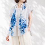 ガーゼ手描きはおり【ゆらめく】一点もの(送料無料)