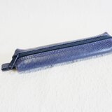トカゲ革　天ファスナー　薄型ペンケース