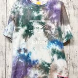 タイダイ 半袖 Tシャツ パープル×グリーン×ブラウン Lサイズ ROLLOVER SW3-44