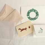 動物のグリーティングカードセット