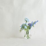 青い花摘み｜ブルーレースフラワーの小さなインテリア