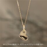 K18 ハートネックレス｜甘すぎない 大人のシンプルジュエリー トップのみ/選べるチェーン