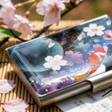 名刺入れ「句」カードケース 和柄 和風 桜 伝統工芸 職人 手作り ハンドメイド 名入れ 送料無料 ギフト プレゼント