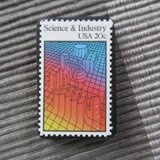 アメリカ1983年　切手ブローチ 10956