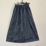 着物リメイク  E ギャザースカート  シルク 古布正絹 着物スカート
