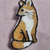 キツネのブローチ
