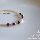 14kgf Luminous Bracelet 〜シックカラー天然石のブレスレット〜
