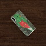 【ツェリケ｜静かな森で見つける本当の色】ケツァールの背面iPhoneケース