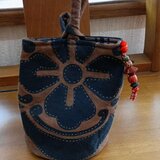 幟紋柄ちょこっと手提げ