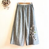 ジグザグモチーフのワイドパンツ