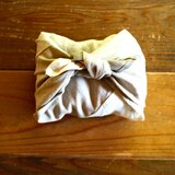 リネンパッチワークのお弁当包み 47×47cm