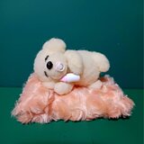 羊毛フェルト おやすみトイちゃん　お腹いっぱいになり夢見てる？