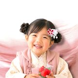 【つまみ細工】うさぎのベビーヘアクリップ｜七五三・初節句・ひな祭り｜子供用和風髪飾り