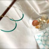 トルコカラービーズのルーフピアス