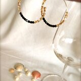 シャンパンゴールドとブラックのルーフピアス