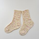 手編みの靴下　No.496