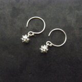 Star ピアス 小 フックタイプ/ SV925