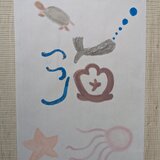 手書きアート『海』
