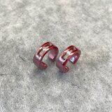 緋銅×モアサナイト1粒 テンションイヤーカフ