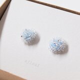 紫陽花 ajisai ピアス　<イヤリング交換可>