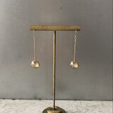 Vintage 00s retro champagne bijou swing pierce