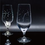《送料無料》 星座のグラス 【ラインストーンきらめく12星座のピルスナー】 （単品販売） ★名入れ加工対応品（有料）