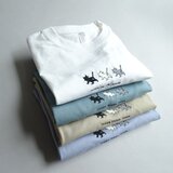 『6.6ozで程よくしっかり』／上質素材のヘビーウェイト刺繍Tシャツ＜猫＞