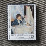 フランス　美術1995年　切手ブローチ10985