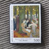 フランス　美術1993年　切手ブローチ10986