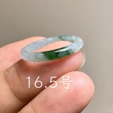 L18-54 氷糯種 16.5号 グアテマラ産 A貨 本翡翠 くりぬき リング
