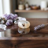 一点もの 天然アゲートリング 景色を閉じ込めたような模様のメノウ指輪 9.5号のコピー