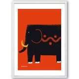 ゾウの散歩　ゾウ　送料無料 　アート/sei新着作品/新着順　あらゆるお部屋のポスター　イラスト アートポスター　4194