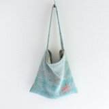 kanthaquilt square totebag -V- / カンタキルト スクエアトートバッグ　内ポケットなし