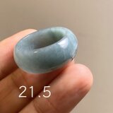 L18-57 広幅 21.5号 グアテマラ産 A貨 本翡翠 くりぬき リング