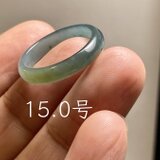 L18-58 氷糯種 黄翡翠 15.0号 グアテマラ産 A貨 本翡翠 くりぬき リング