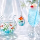 涼やか金魚のサマーネックレス