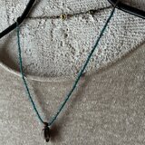 ＊happy price＊古のネックレス＠アフリカの再生玉＋アジアの古い不揃いなシードビーズ＋真鍮ビーズ2種＋真鍮モチーフビーズ