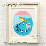【原画】希望峰でケープペンギンとダンス【ジャンとピエールの世界旅行】