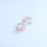 Half moon pierce , Soap stone　金具変更可