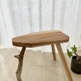 流木と国産杉の木製スツール｜花台・サイドテーブルにも