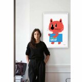 ネコのお買いもの　猫　送料無料 　アート/sei新着作品/新着順　あらゆるお部屋のポスター　イラスト　アートポスター　4189