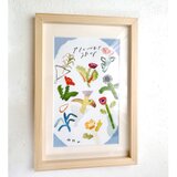 flowershop　額　イラスト　インテリア　アート