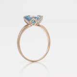 K10 Petal Ring / Blue Topaz｜ブルートパーズK10リング