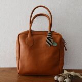 キャメルカラーのボストンbag