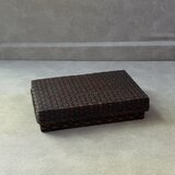 【訳あり】古民具　ヴィンテージ 竹書類入れ 一閑張材料
