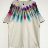 タイダイ Tシャツ XLサイズ ベージュ ネイティブダイ Hippies Dye HD26-25